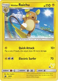 Alolan Raichu - SM65 - Pikachu 56