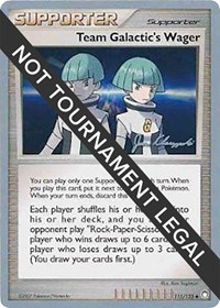 Team Galactic's Wager