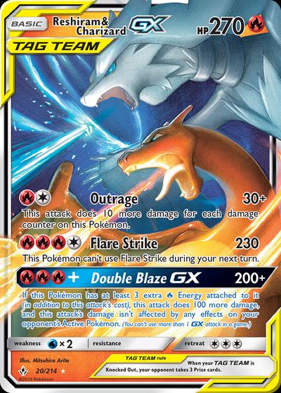 Reshiram & Charizard GX