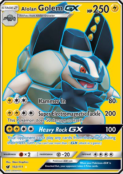 Alolan Golem GX